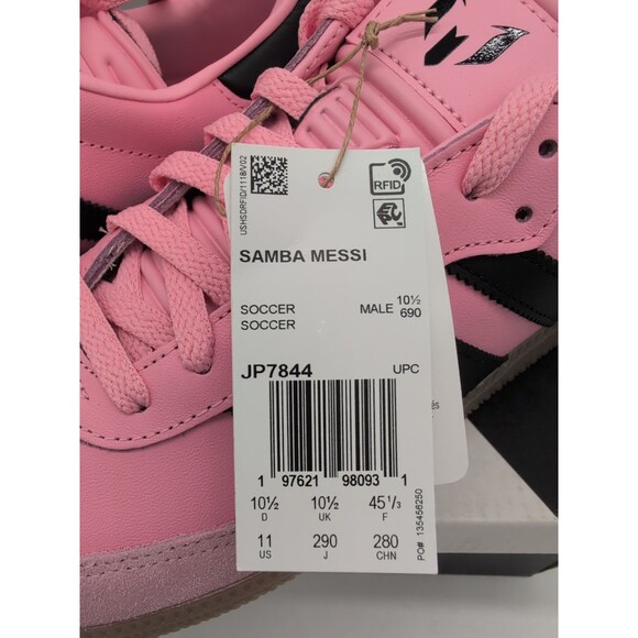 Adidas Samba Messi JP7844 Light Pink Black Men's 11 New With Box & Tags - Picture 3 of 16